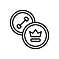 pin badge line icon. vector icon for your website, mobile, presentation, and logo design.