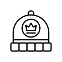 beanie line icon. vector icon for your website, mobile, presentation, and logo design.