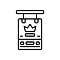 poster line icon. vector icon for your website, mobile, presentation, and logo design.