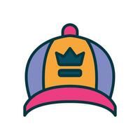 gorra lleno color icono. vector icono para tu sitio web, móvil, presentación, y logo diseño.