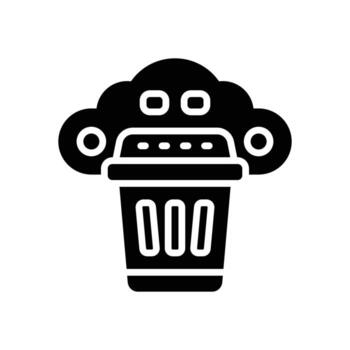 cloud recycle glyph icon. vector icon for your website, mobile, presentation, and logo design.