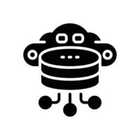 database glyph icon. vector icon for your website, mobile, presentation, and logo design.