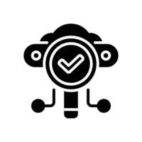 search glyph icon. vector icon for your website, mobile, presentation, and logo design.