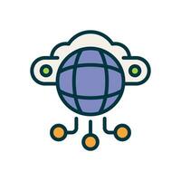 internet filled color icon. vector icon for your website, mobile, presentation, and logo design.