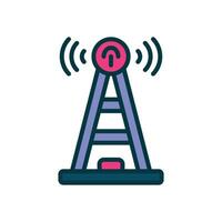 antenna filled color icon. vector icon for your website, mobile, presentation, and logo design.