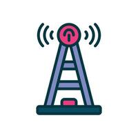 antenna filled color icon. vector icon for your website, mobile, presentation, and logo design.