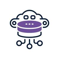 database dual tone icon. vector icon for your website, mobile, presentation, and logo design.