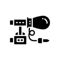 microphone glyph icon. vector icon for your website, mobile, presentation, and logo design.