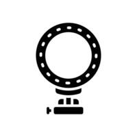 ring light glyph icon. vector icon for your website, mobile, presentation, and logo design.