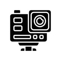 action camera glyph icon. vector icon for your website, mobile, presentation, and logo design.