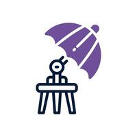 umbrella tripod dual tone icon. vector icon for your website, mobile, presentation, and logo design.