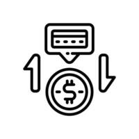 return of investment line icon. vector icon for your website, mobile, presentation, and logo design.