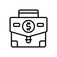 briefcase line icon. vector icon for your website, mobile, presentation, and logo design.