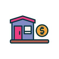 property filled color icon. vector icon for your website, mobile, presentation, and logo design.