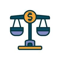 balance filled color icon. vector icon for your website, mobile, presentation, and logo design.