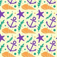 Sea Fish Pattern Background vector