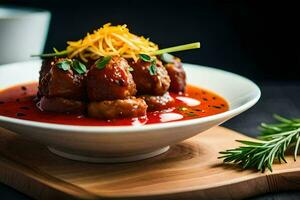 the best meatball recipes for the holidays. AI-Generated photo