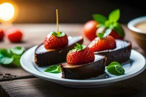 the best chocolate desserts for your next party. AI-Generated photo