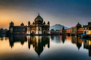 el hermosa ciudad de amritsar en India. generado por ai foto