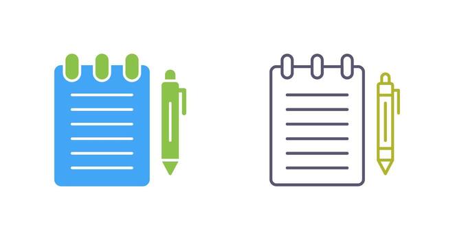 Notepad Vector Icon