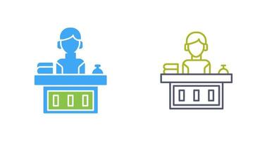 Office Reception Vector Icon
