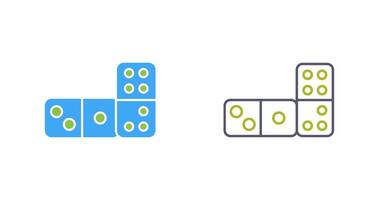 icono de vector de dominó