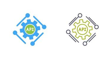 icono de vector de api