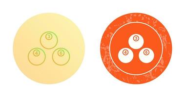 Unique Snooker Balls Vector Icon