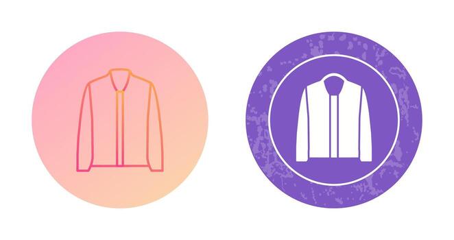 icono de vector de chaqueta