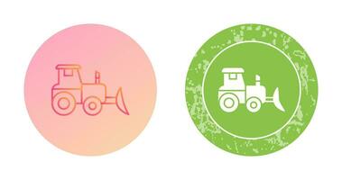 Industrial Tractor Vector Icon