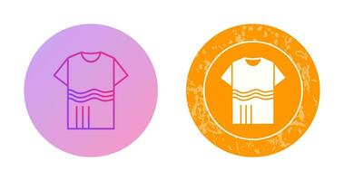 T Shirt with lines Vector Icon