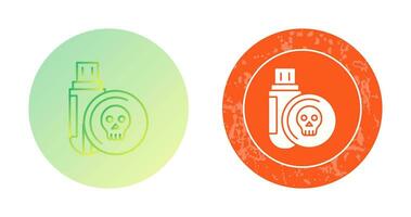 Infected Usb Drive Vector Icon