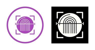 Fingerprint Scanner Vector Icon