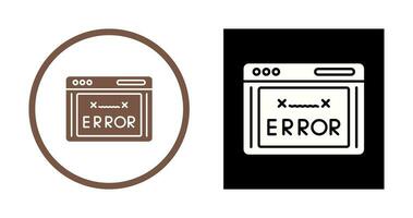 icono de vector de código de error