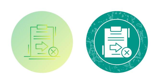 enviar icono de vector fallido