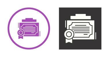 Certificate Vector Icon