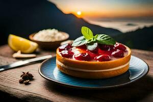 the best cheesecake recipes for the summer. AI-Generated photo