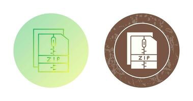 icono de vector de archivo zip