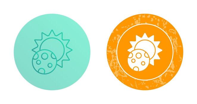 icono de vector de eclipse