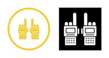 icono de vector de walkie-talkie