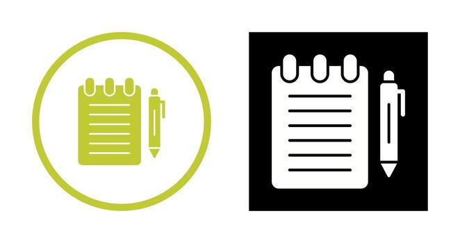 Notepad Vector Icon