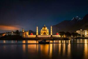 el taj mahal en lahore, India. generado por ai foto