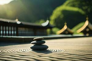 zen garden, zen garden, zen garden, zen garden, zen garden,. AI-Generated photo