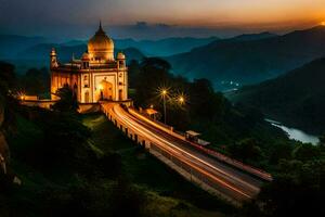 the golden temple, kashmir. AI-Generated photo