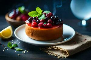 the best cheesecake recipes for the summer. AI-Generated photo
