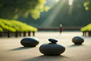 zen garden, zen garden, zen garden, zen garden, zen garden,. AI-Generated photo