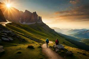 el dolomitas, Italia. generado por ai foto