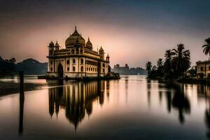 el dorado templo, Delhi, India. generado por ai foto
