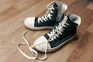 Casual fashionable classic hipster youth shoes photo