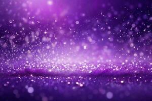 shiny purple graphics with bokeh space for text photo